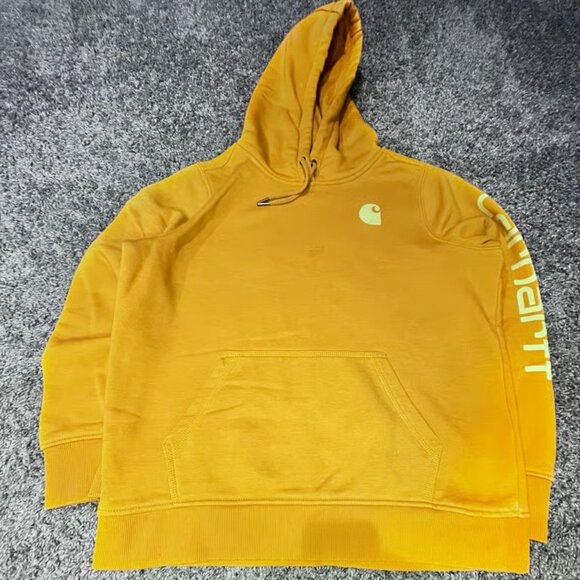 Carhartt Relaxed Fit Hoodie Golden Yellow - Picture 1 of 4